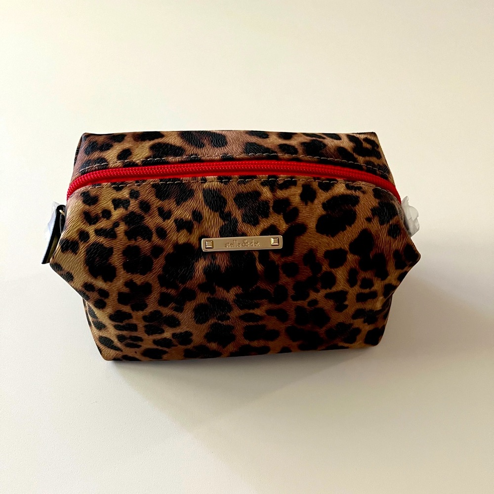 Stella & Dot Leopard Print Pouf